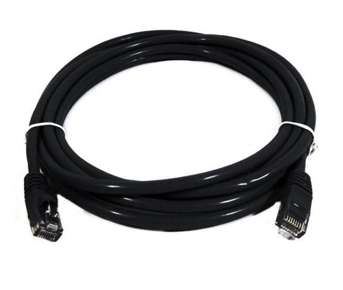 8Ware CAT6 Ethernet Patch Cable 0.5m - Black RJ45 Network Cord 