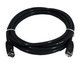 8Ware CAT6 Cable 0.5m - Black Premium RJ45 Ethernet Network LAN UTP Patch Cord 26AWG CU Jacket 