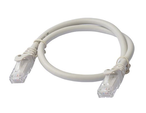 8Ware Premium CAT6 Ethernet Cable 0.5m - Grey RJ45 Patch Cord 