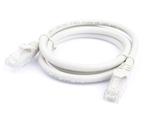 8Ware Premium CAT6 Ethernet Cable 1m - Grey Patch Cord 