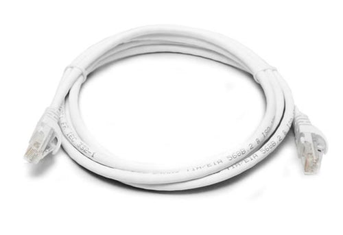 8Ware CAT6 Ethernet Cable 1m White - High-Speed Network Patch Cord 