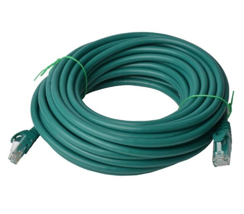 8Ware CAT6 Ethernet Cable 30m Green - Fast Network Patch Cord 
