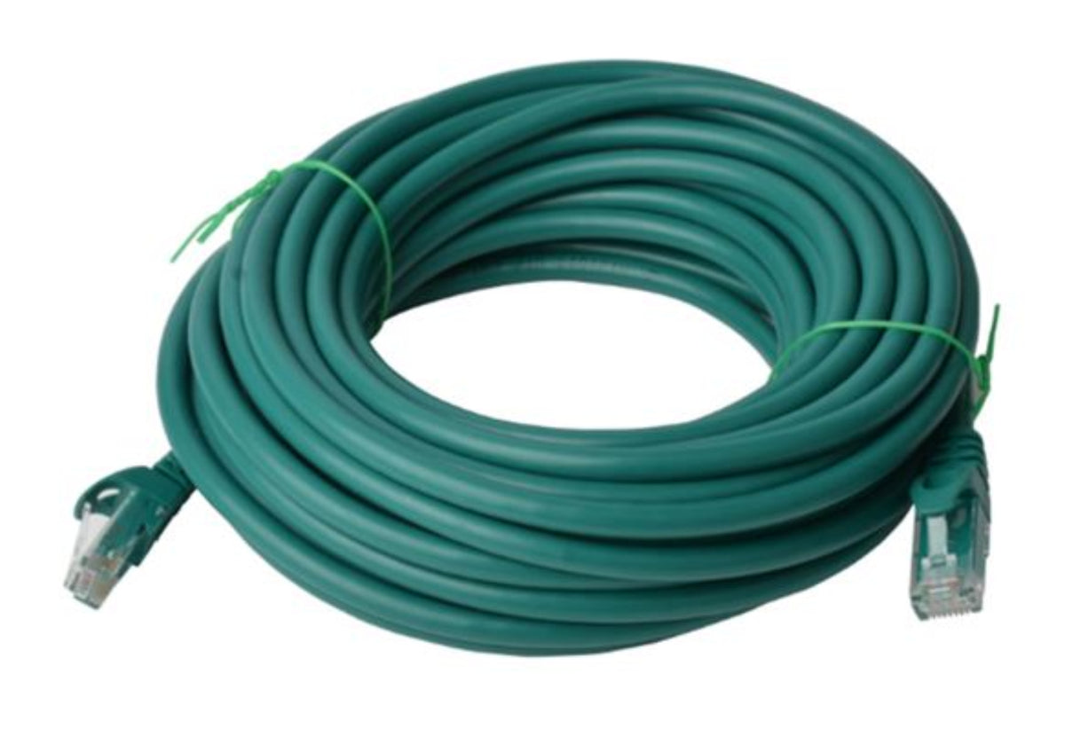 Astrotek 8Ware CAT6 Cable 40m - Green Premium RJ45 Ethernet Network LAN UTP Patch Cord 26AWG CU Jack - 8W-PL6-40GRN