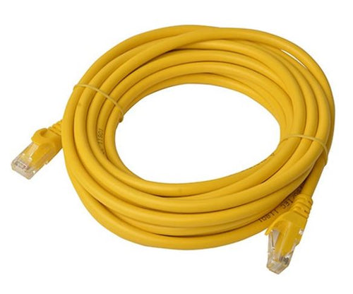 8ware CAT6 Yellow Ethernet Cable 5m - Fast & Reliable Network Cable 
