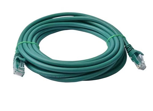 8ware 5m Green CAT6 Ethernet Cable - RJ45 Patch Cord 