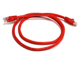 8Ware CAT6A Ethernet Patch Cable 0.25m - Red Snagless RJ45 