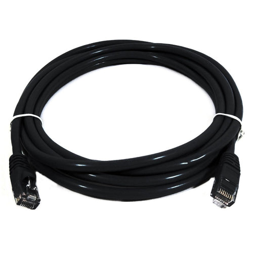 8Ware CAT6A Ethernet Patch Cable 0.5m - Black, Snagless 