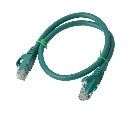 8Ware CAT6A Ethernet Cable 0.5m Green - Snagless RJ45 Patch Cord 