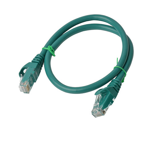 8Ware CAT6A Ethernet Cable 0.5m Green - Snagless RJ45 Patch Cord 