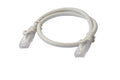 8Ware CAT6A Ethernet Patch Cable 0.5m - Grey Snagless RJ45 