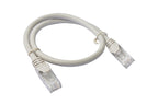 8Ware CAT6A Ethernet Patch Cable 0.5m - Grey Snagless RJ45 