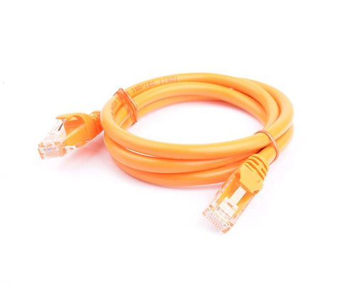 8Ware CAT6A Orange 1.5m Snagless Ethernet Patch Cable 