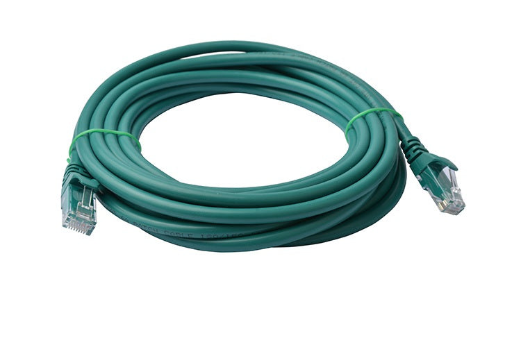 8Ware CAT6A Ethernet Cable 10m Green - Snagless RJ45 Patch Cord 