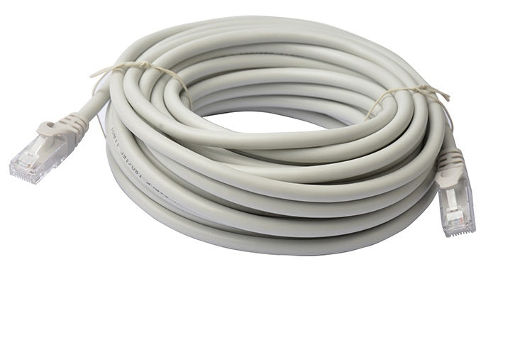 CAT6A Ethernet Cable 10m Grey - High-Speed Snagless Patch Cord