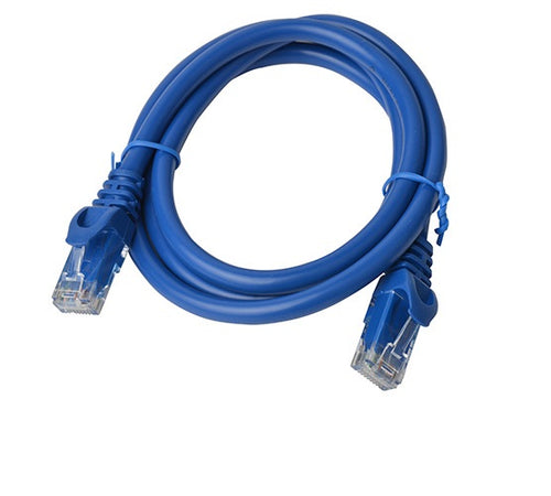 8Ware CAT6A Ethernet Cable 1m - Blue Snagless Patch Cord 