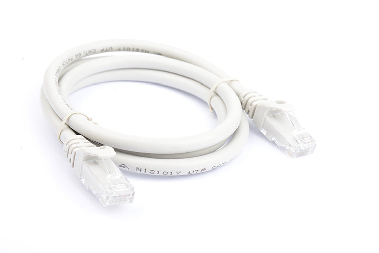 8Ware CAT6A Ethernet Cable 1m - Grey Snagless for Fast Networks 