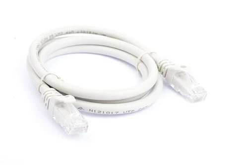 8Ware CAT6A Ethernet Cable 1m - Grey Snagless for Fast Networks 
