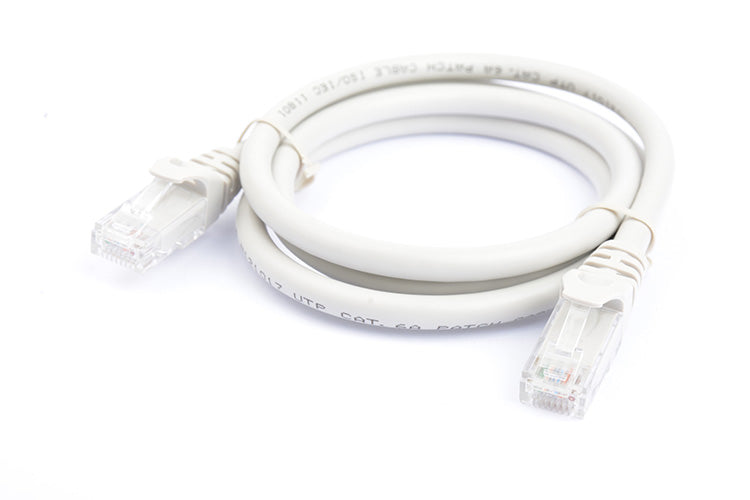 8Ware CAT6A Ethernet Cable 1m - Grey Snagless for Fast Networks 