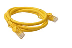 8Ware CAT6A Yellow 1m Snagless Ethernet Patch Cable 