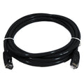 8Ware CAT6A Ethernet Cable 2m Black - Fast & Snagless Patch Cord 