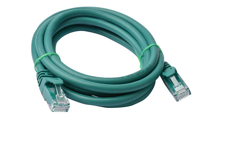 8Ware CAT6A Ethernet Cable 2m Green - Snagless RJ45 Cord 