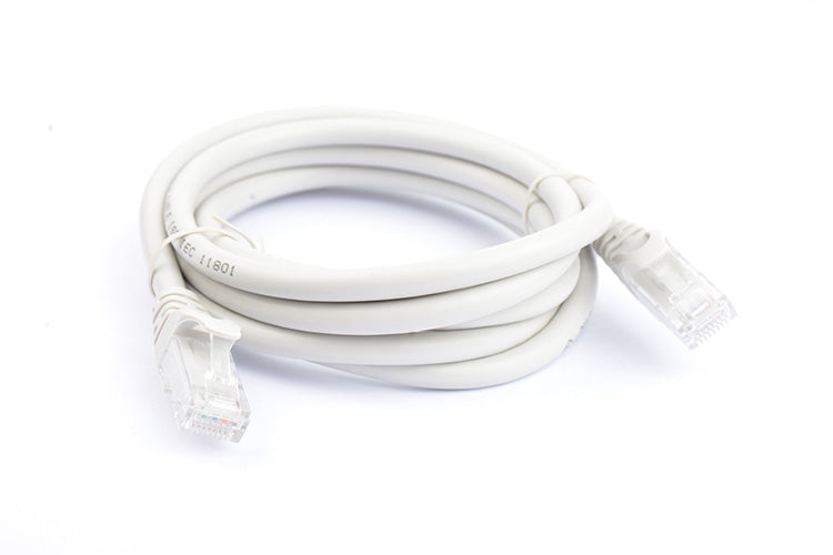 8Ware CAT6A Ethernet Cable 2m Grey - Snagless RJ45 Patch Cord 