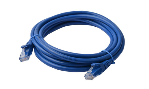 8Ware CAT6A Ethernet Cable 30m - Blue Snagless RJ45 Patch Cord 