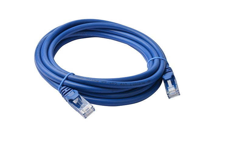 8Ware CAT6A Ethernet Cable 3m Blue - Snagless RJ45 Patch Cord 