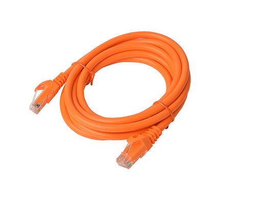 8Ware CAT6A Ethernet Cable 3m - Orange RJ45 Snagless Patch Cord 