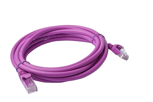 8Ware 3m Purple CAT6A Ethernet Cable - Snagless RJ45 Patch Cord 