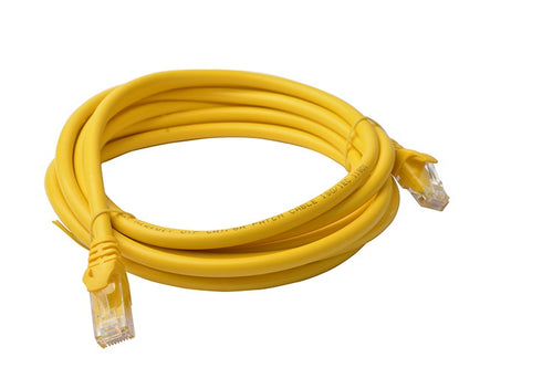 8Ware CAT6A Ethernet Cable 3m Yellow - Snagless RJ45 Patch Cord 
