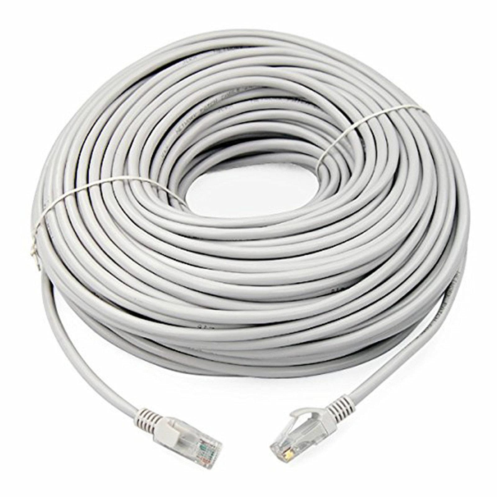 8Ware CAT6A Ethernet Patch Cable 50m Grey - Snagless 