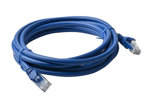 8Ware CAT6A Ethernet Cable 5m Blue - Snagless RJ45 Patch Cord 