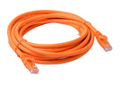 8Ware CAT6A Ethernet Cable 5m Orange - Snagless Patch Cord 