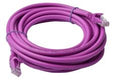 8Ware CAT6A High-Speed Ethernet Cable 5m - Purple Snagless 