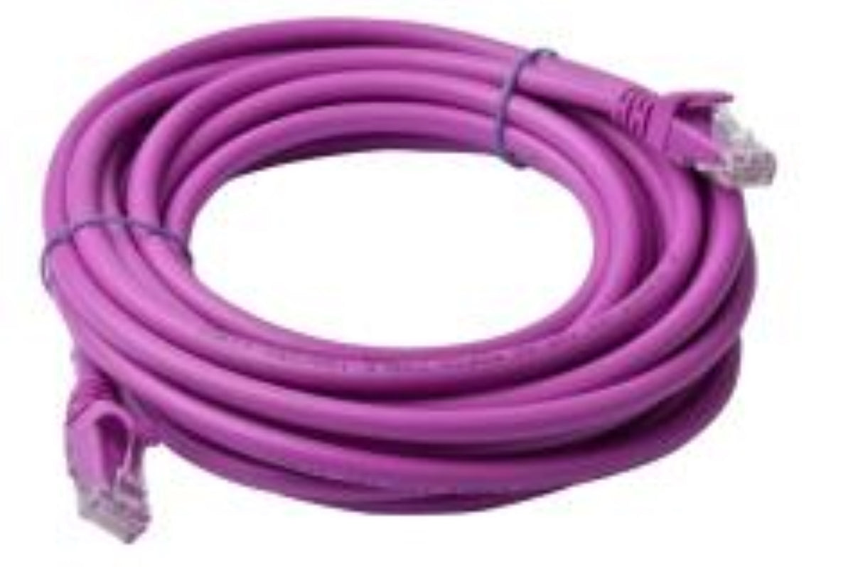 8WARE Cat6a Snagless UTP Ethernet Cable, 5 Meter, Purple 