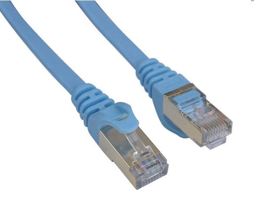 8Ware CAT7 Blue Ethernet Cable 3m - Flat Snagless RJ45 