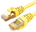 8Ware CAT7 Flat Ethernet Cable 5m Yellow - Snagless RJ45 