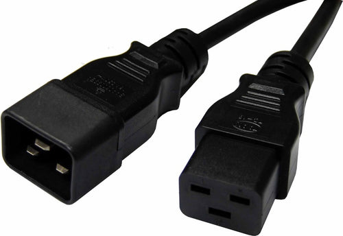 8Ware 1m C19 to C20 Power Extension Cable 15A for UPS Servers PDU 