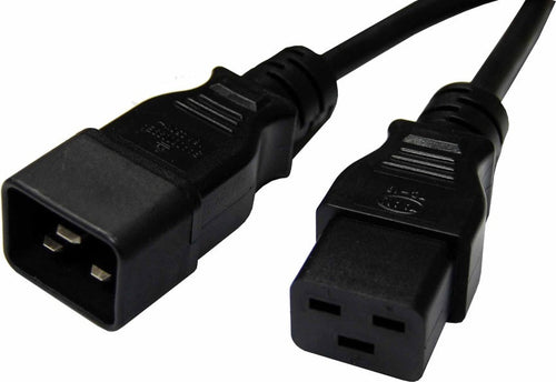 8Ware 5m Power Extension Cable Lead 15A IEC-C19 to IEC-C20 Male to Female for UPS PDU PC Servers Rack-mount Power Distribution Units 8ware