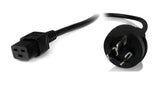 8WARE 3-Pin 15A AU to IEC C19 Male to Female Power Cable, 2 Meter Cable Length 