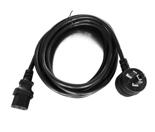 8Ware AU Power Cable 3m - Male Wall 240v PC to Female Power Socket 3pin to IEC 320-C13 for Notebook/AC Adapter IEC 3M Power Cable with Piggyback 8ware