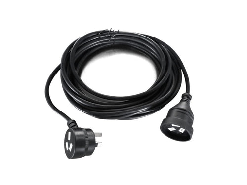 2m Piggyback Power Extension Lead AU - 3-Pin Space Saver 8ware