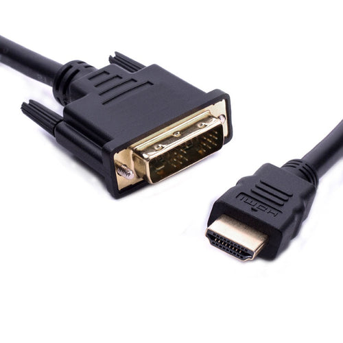 8ware HDMI to DVI-D Adapter Converter Cable 2m - Male to Male 30AWG Gold Plated PVC Jacket for PS4 PS3 Xbox 360 Monitor PC Computer Projector DVD 8ware