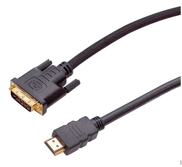 HDMI to DVI-D Dual Link Video Cable - 1.8m