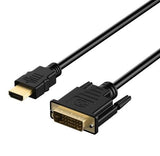 8ware HDMI to DVI-D Adapter Converter Cable 2m - Retail Pack Male to Male 30AWG Gold Plated PVC Jack - RC-HDMIDVI-2H