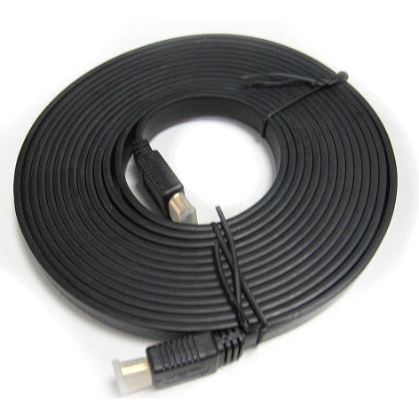 8Ware Flat 2m High-Speed HDMI Cable | 1080p HD, 3D, Ethernet 
