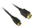 Black 4K Mini HDMI to HDMI Cable 3M - High-Speed with ARC