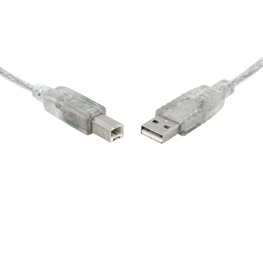 8Ware 5m USB 2.0 Printer Cable - Type A to B for HP Canon