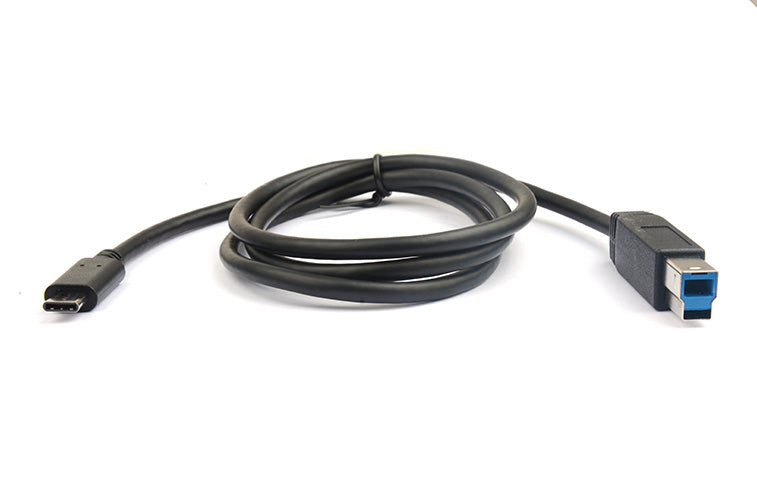 USB-C to USB-B Cable 1m Black - 10Gbps for Fast Data Transfer 